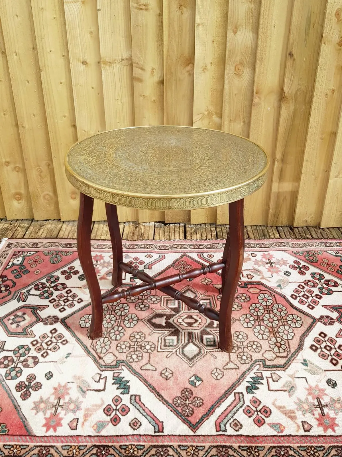 Tables: Carved Brass Top