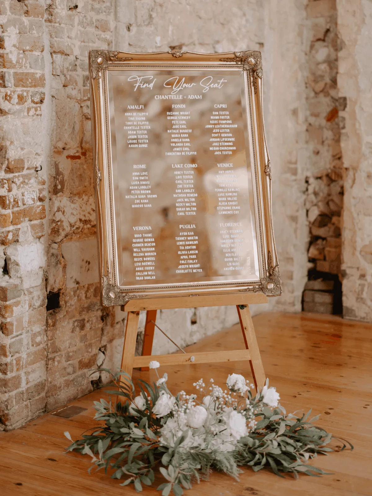 Table Plans: Mirror