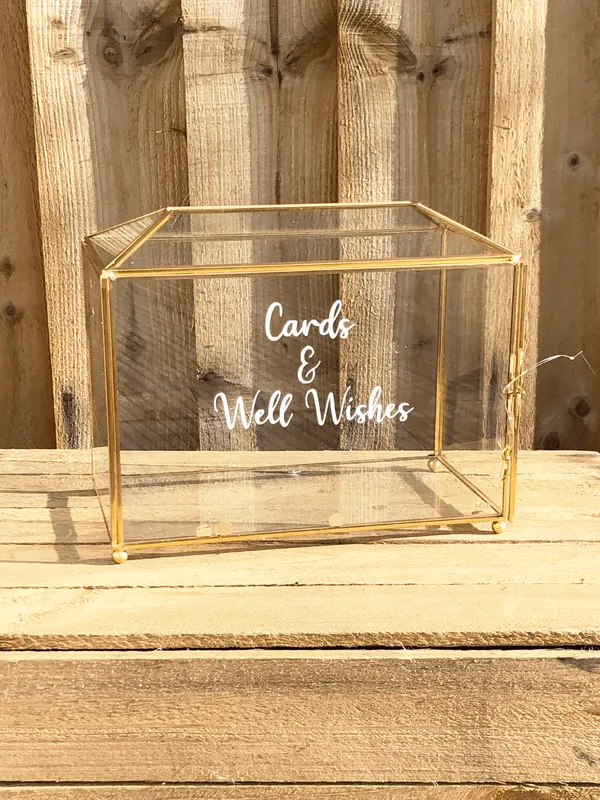 Card Boxes: Gold Glass