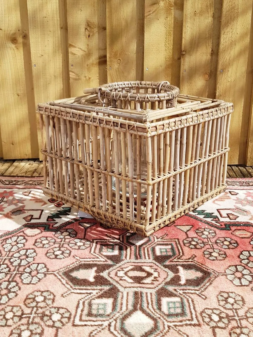 Lanterns: Square Rattan