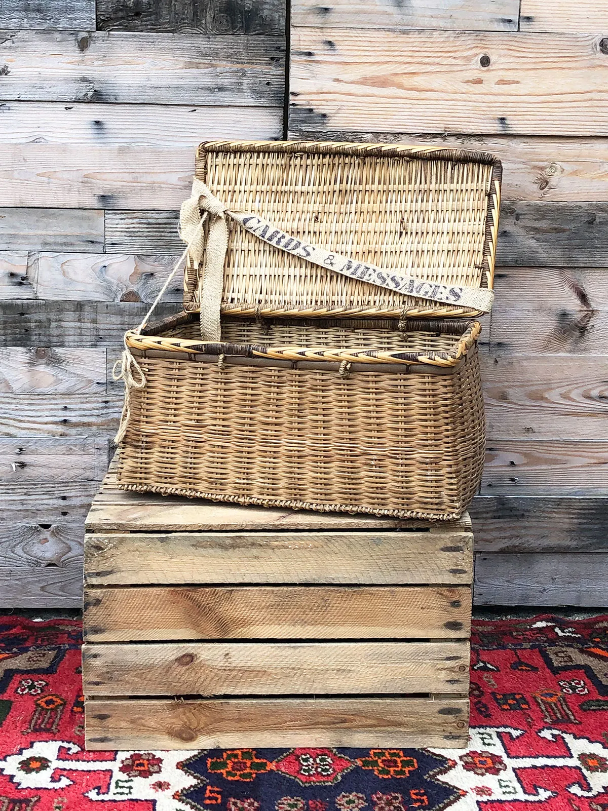 Card Boxes: Wicker Basket