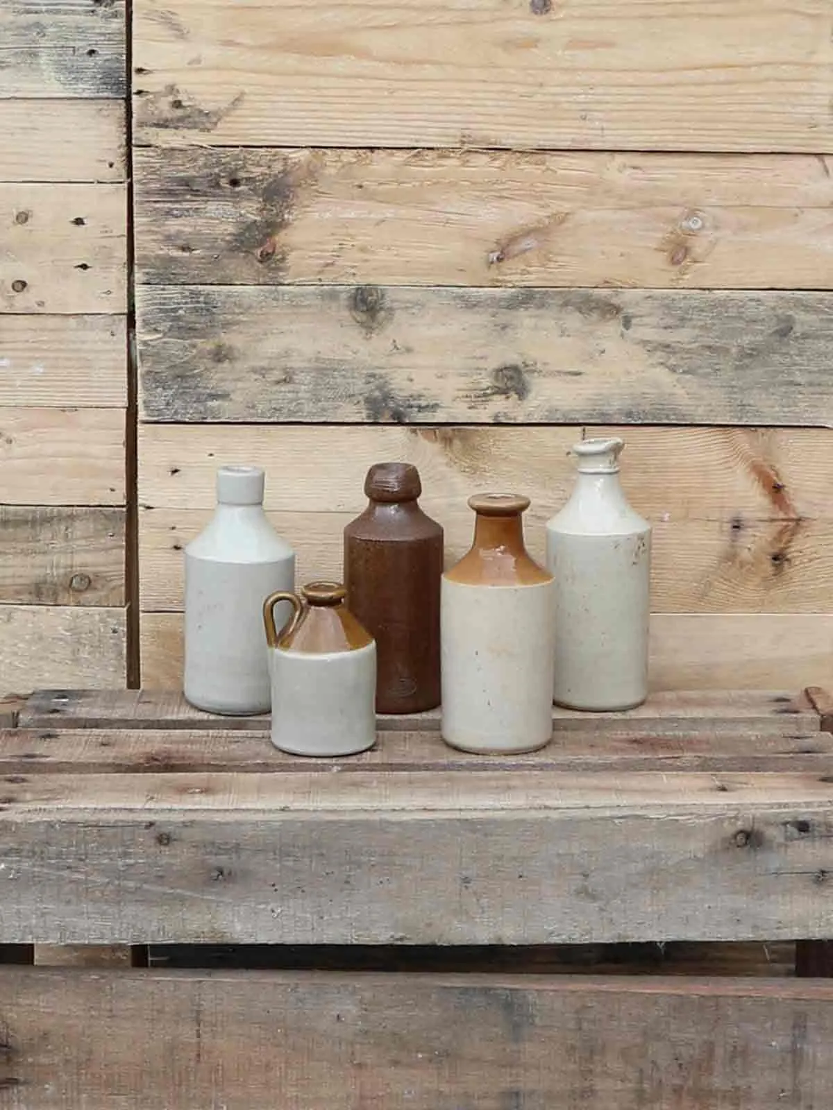 Bud Vases: Stone Bottles