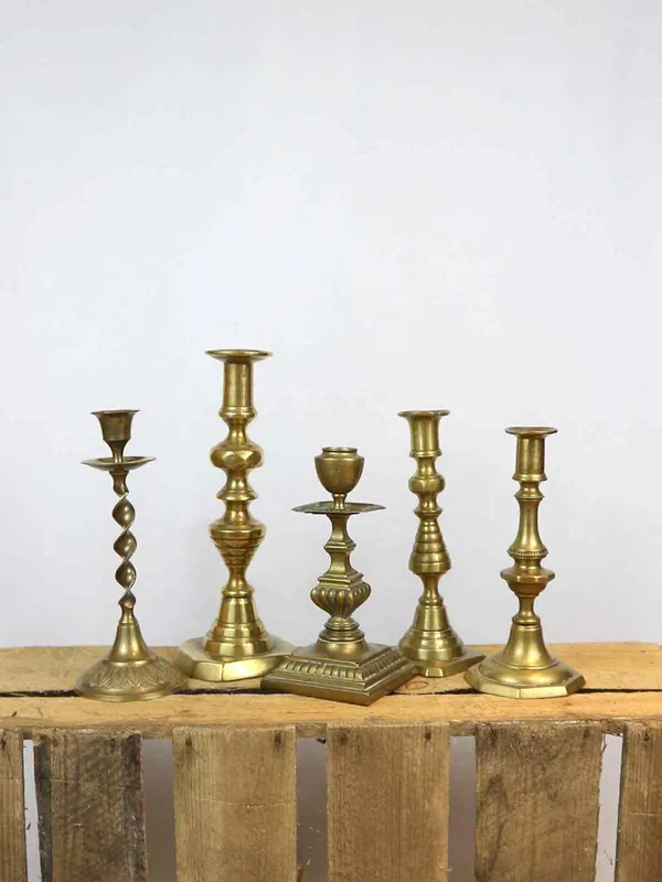 Candlesticks: Vintage Brass