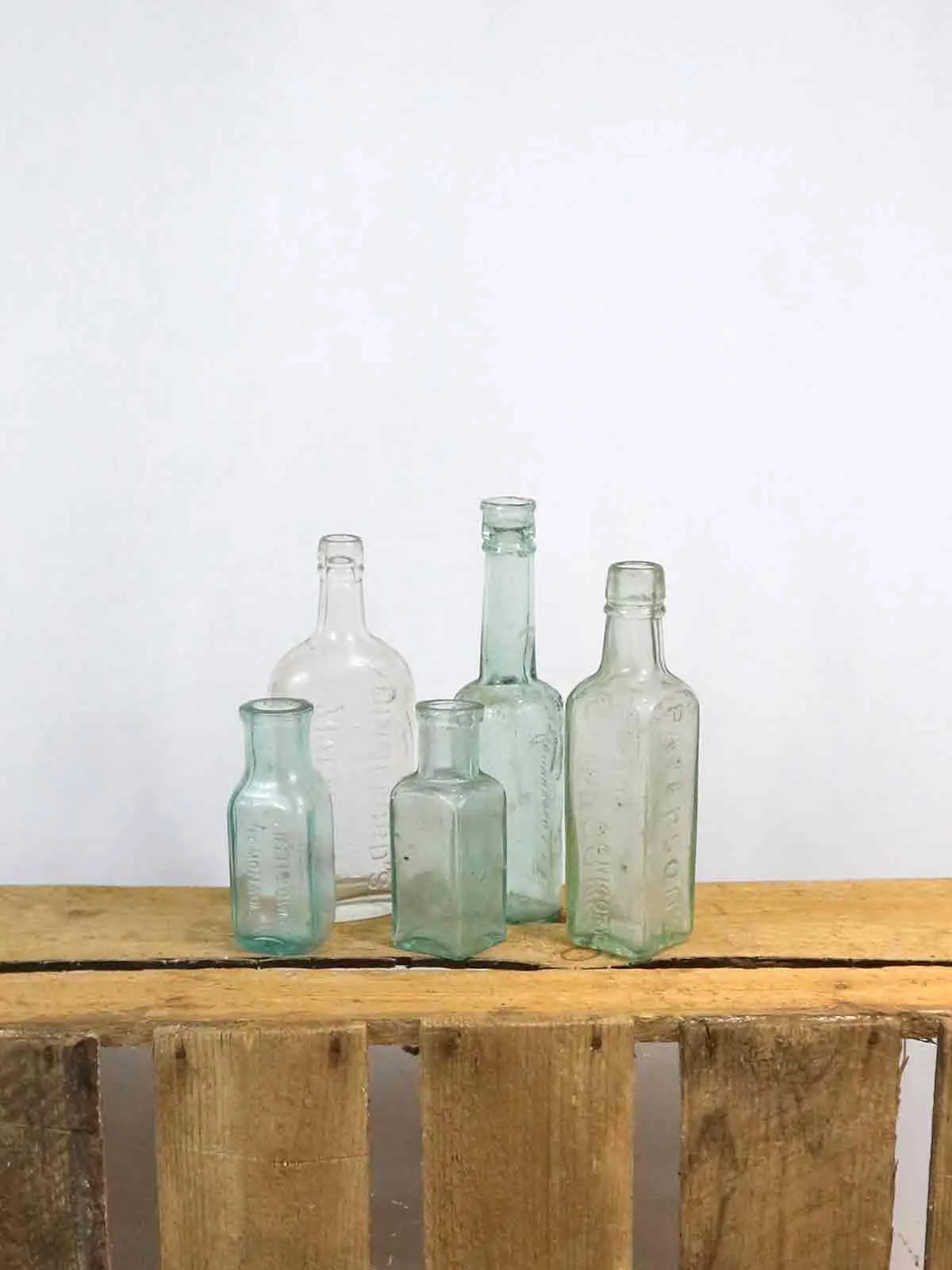 Bud Vases: Glass Bottles