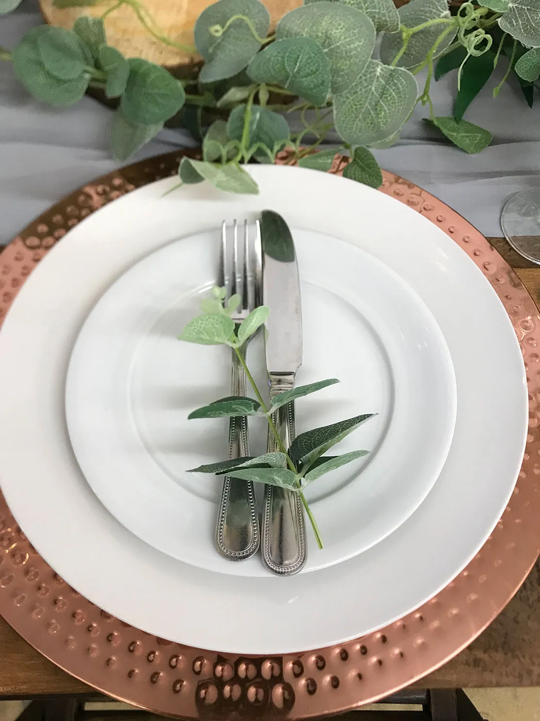 Charger Plates: Copper