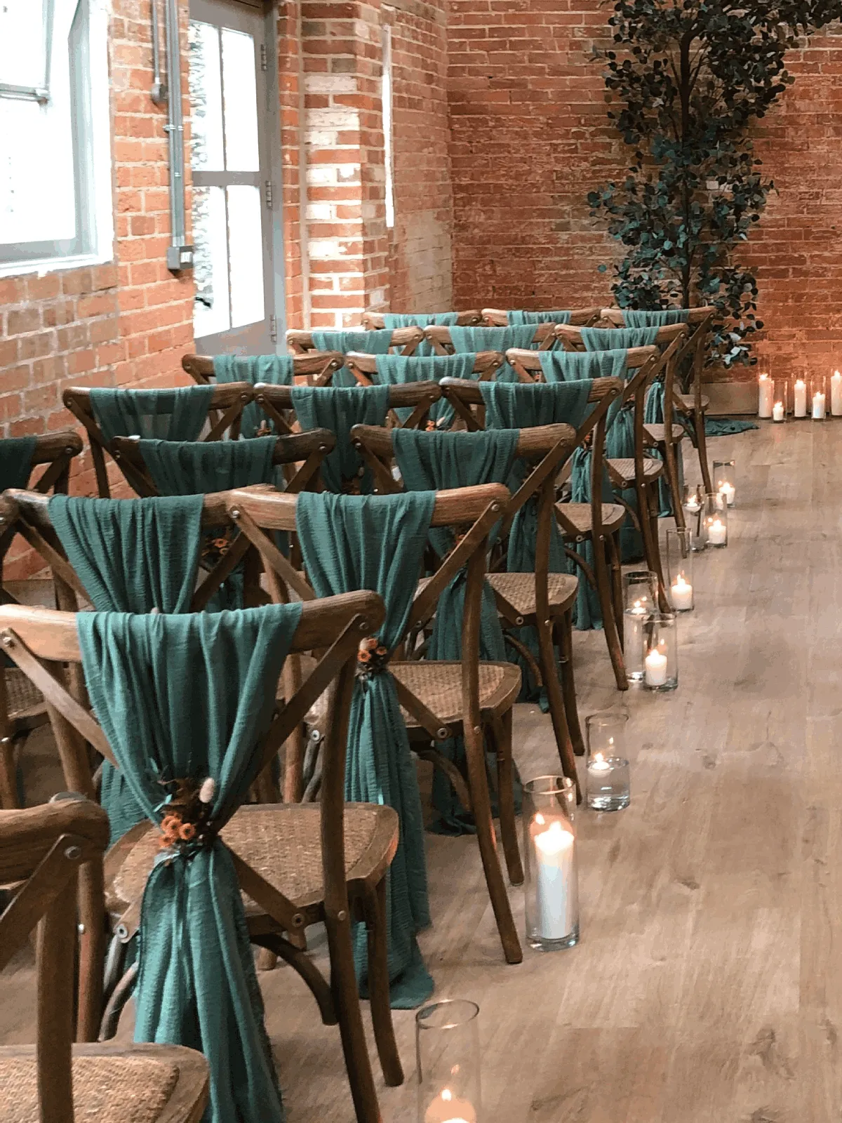 Chair Drapes: Forest Green