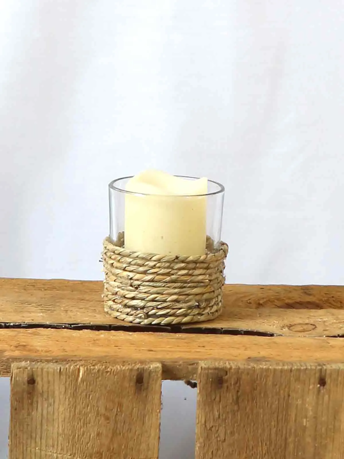 Tea Light Holders: With Twine