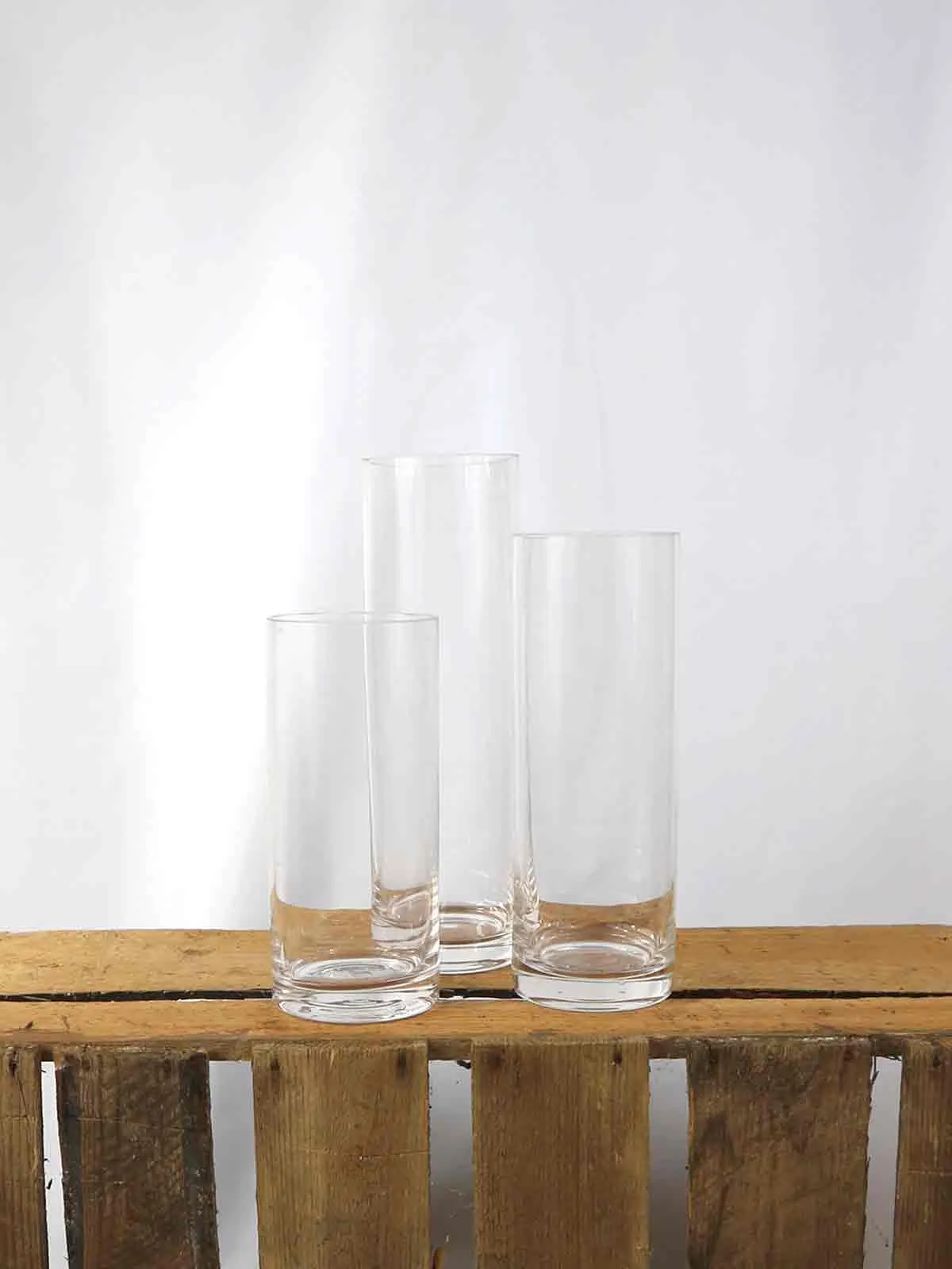 Tea Light Holders: Glass Cylinders